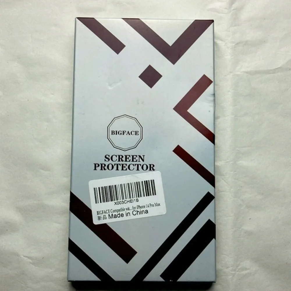 BIGFACE IPhone 14 Pro Max Tempered Glass Protector